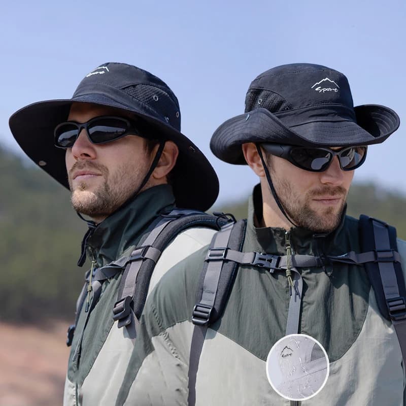 Men's Quick Drying Fisherman's Hat Summer Outdoor Climbing Fishing Tourism Sun Hat Breathable Sun Hat Solar Protection