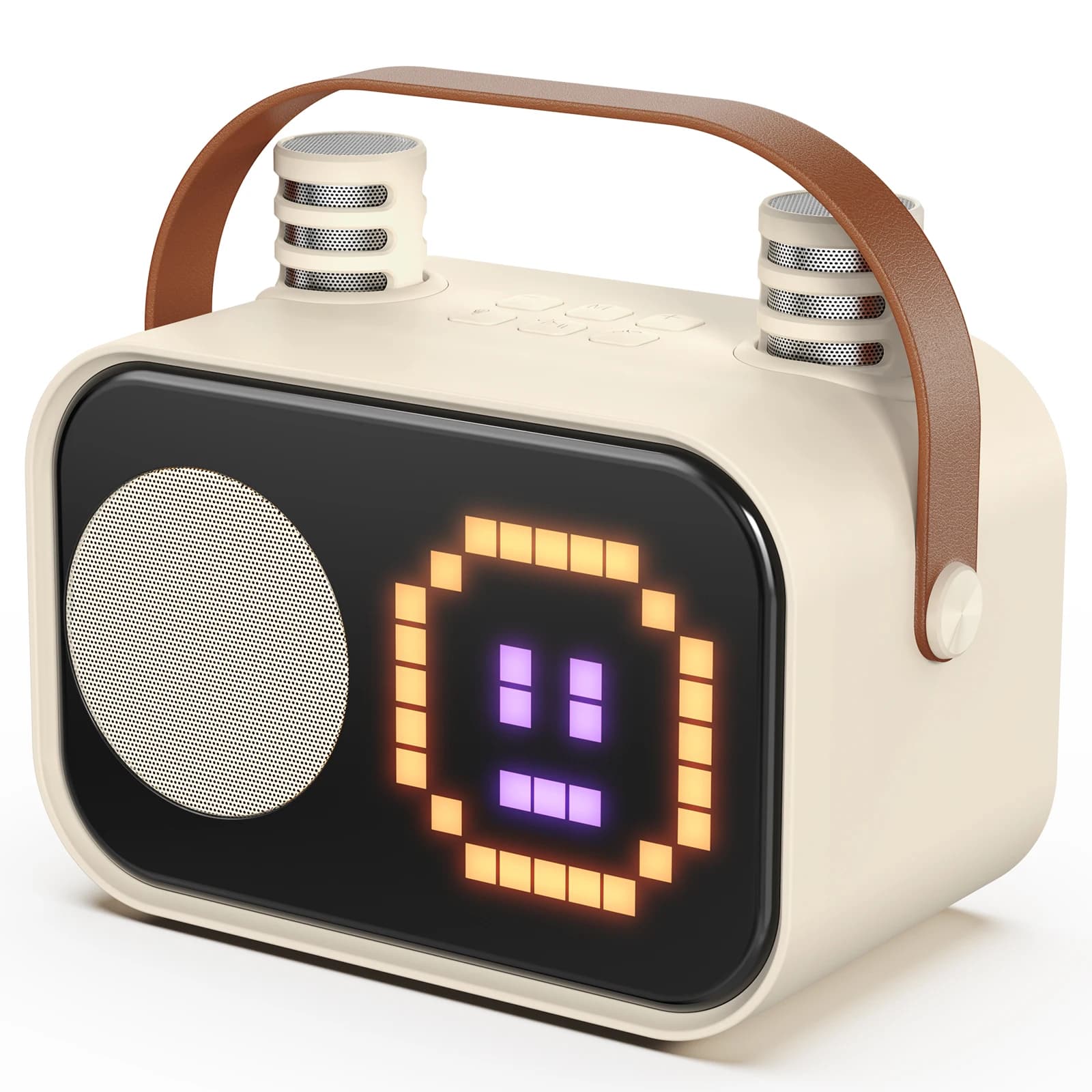 D58 Altoparlante Bluetooth Macchina per karaoke Sistema di altoparlanti portatili con microfoni wireless Casa Famiglia Canto per bambini