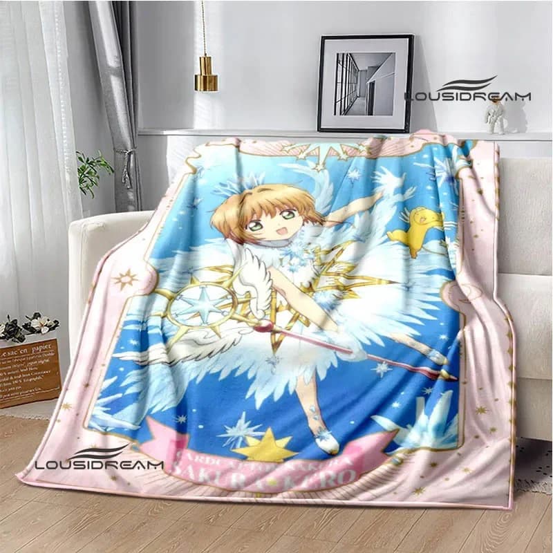 Card Captor Sakura Cartoon blankets fashion blankets Warm Flannel Soft Comfortable Blanket Home Travel Blanket Birthday Gift
