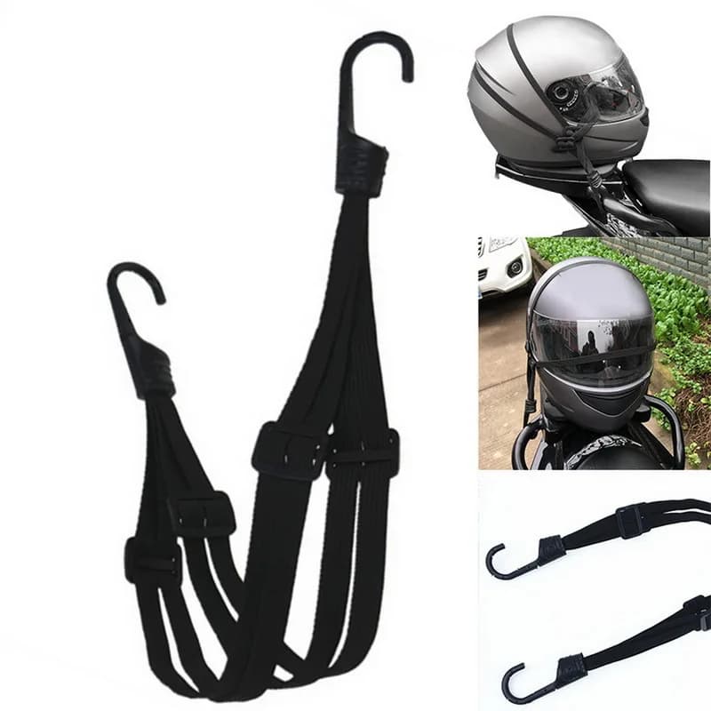 Fascia elastica per fissaggio casco moto transfrontaliero, corda elastica per bagagli bici elettrica, cinghia per casco moto