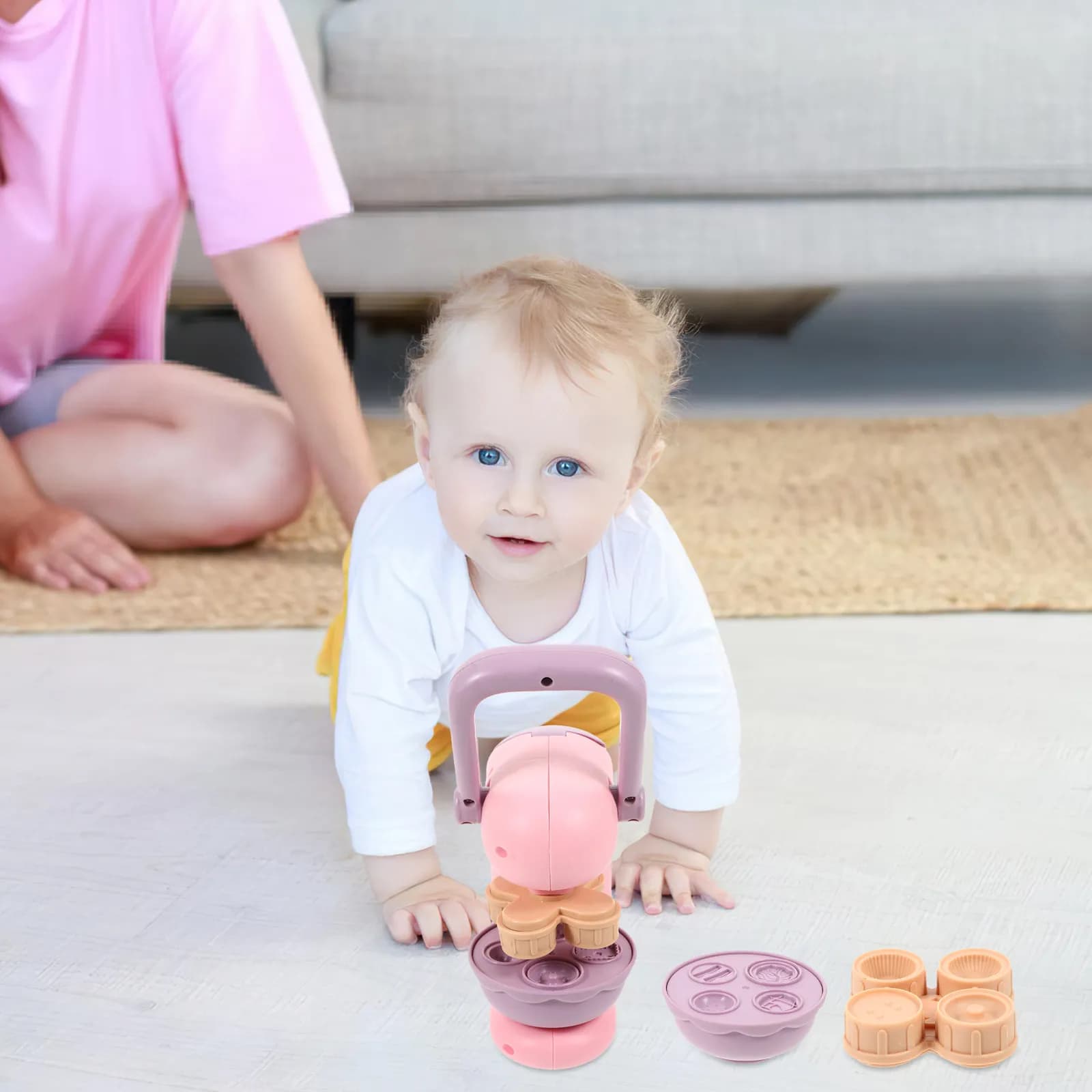 Set di Attrezzi per Modellare l'Argilla per Bambini, Kit Educativo per Creare Hamburger, Stampi e Utensili per l'Apprendimento Prescolare