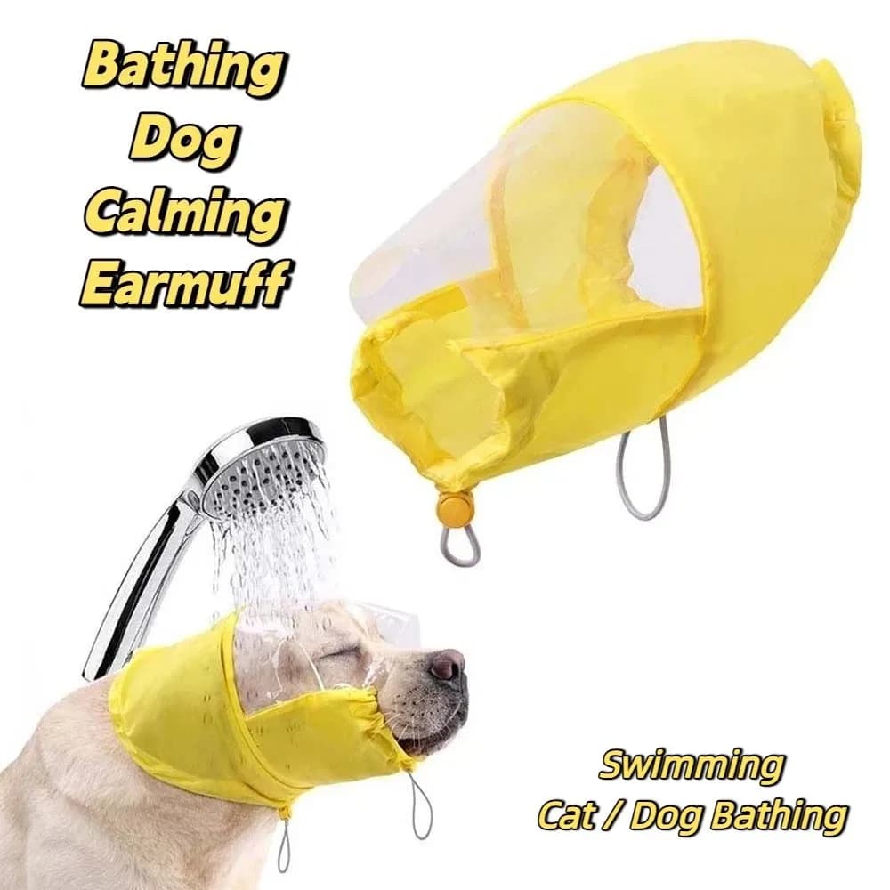 Waterproof Hat for Dogs with Ear Protection, Adjustable Shower Head, Home Animal Eyewear Rain Resistant
