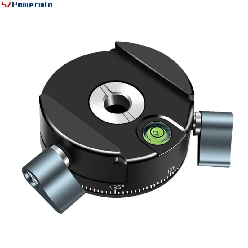 Testa Panoramica a Sfera per Treppiede DSLR, Morsetto con Piastra a Sgancio Rapido Arca-Swiss da 38mm, per Vlogging, Studio, Registrazione Video