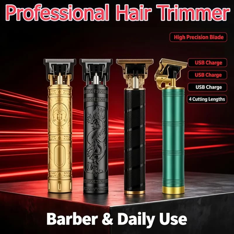 Bestseller Retro T9 electric hair clipper hair trimmer Rechargeable men's hair clipper Professional men's hair grooming tool