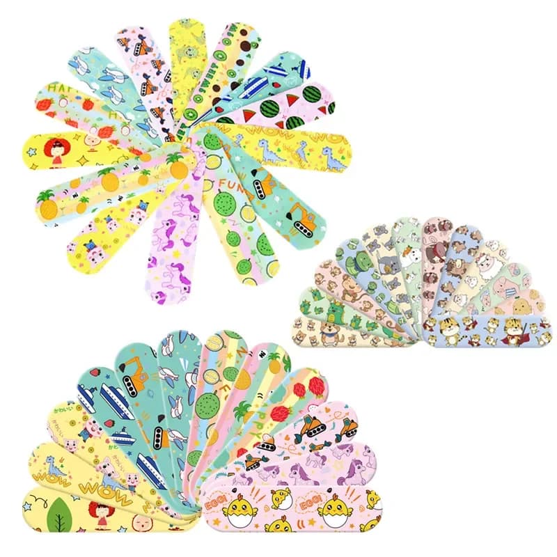 120 pz/set Cartoon Cerotto per I Bambini Bambini Gesso Pelle Ferita Medicazione Patch Strisce di Primo Soccorso Bende Adesive Woundplast