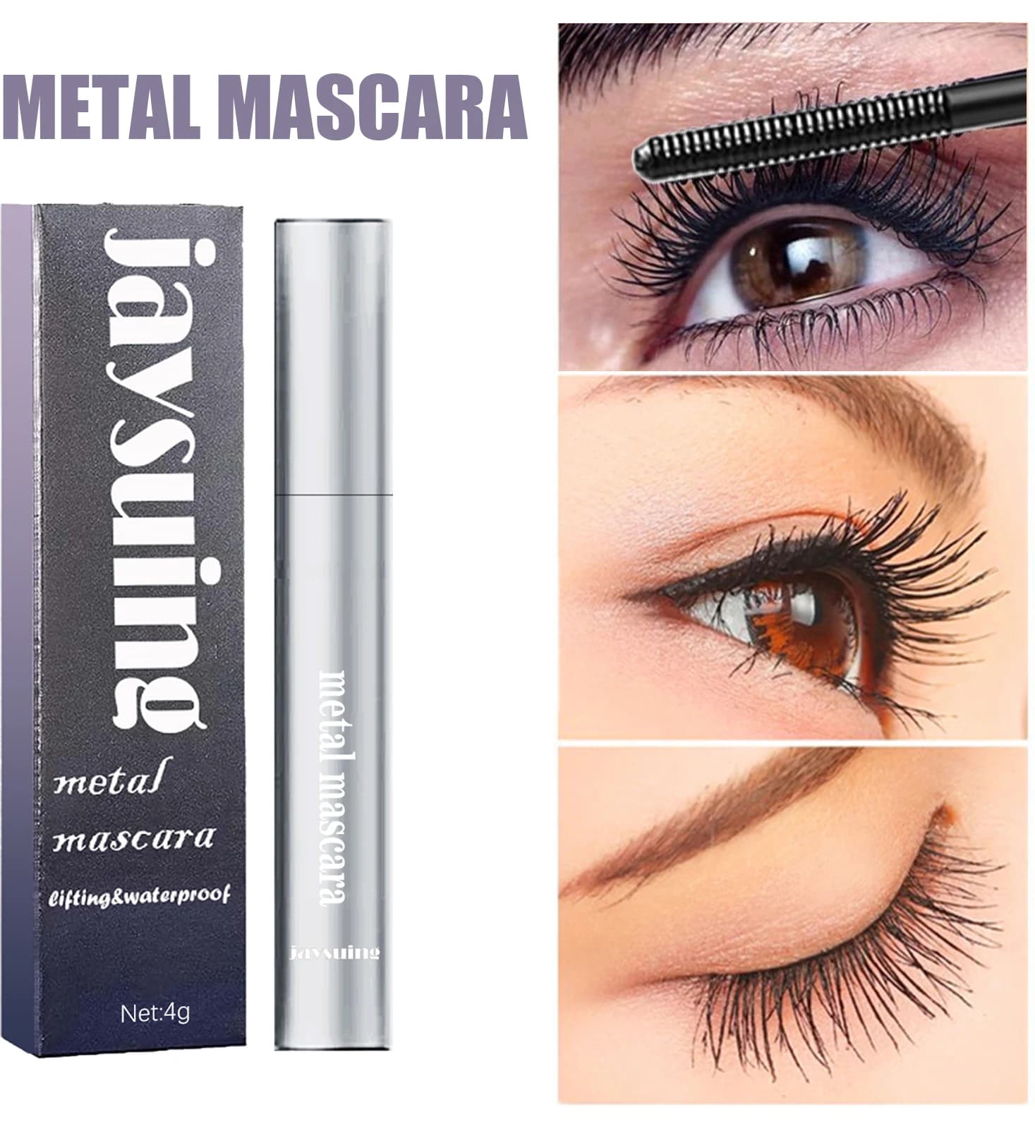 Stretching natural voluminous eyelashes, long-lasting and waterproof black eyelash make-up
