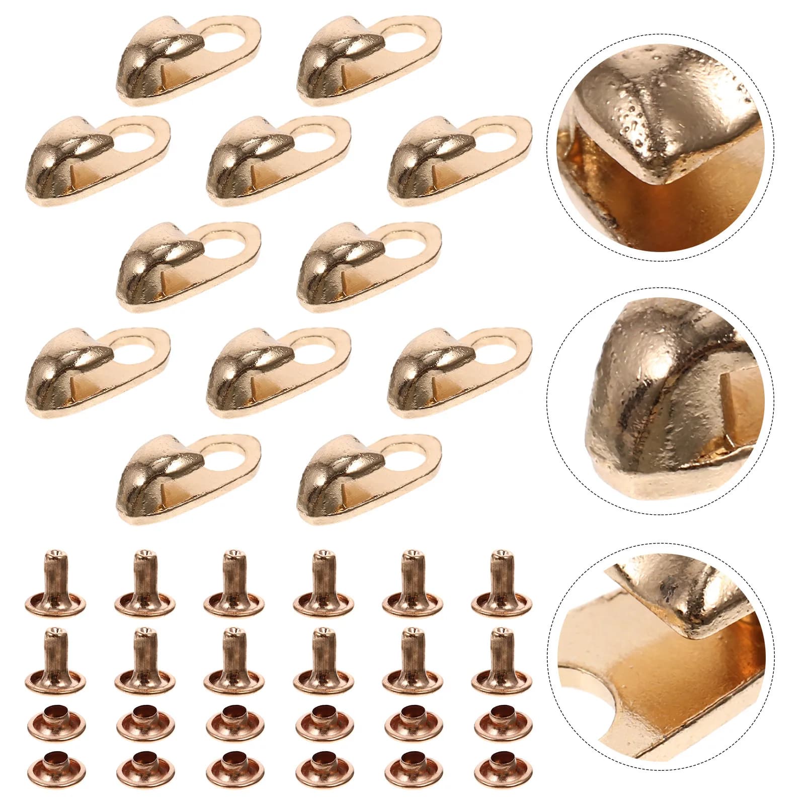 20 Pezzi Accessori per Scarpe da Montagna, Ganci Metallici per Lacci, Chiusure per Riparazione Scarpe da Escursionismo e Arrampicata