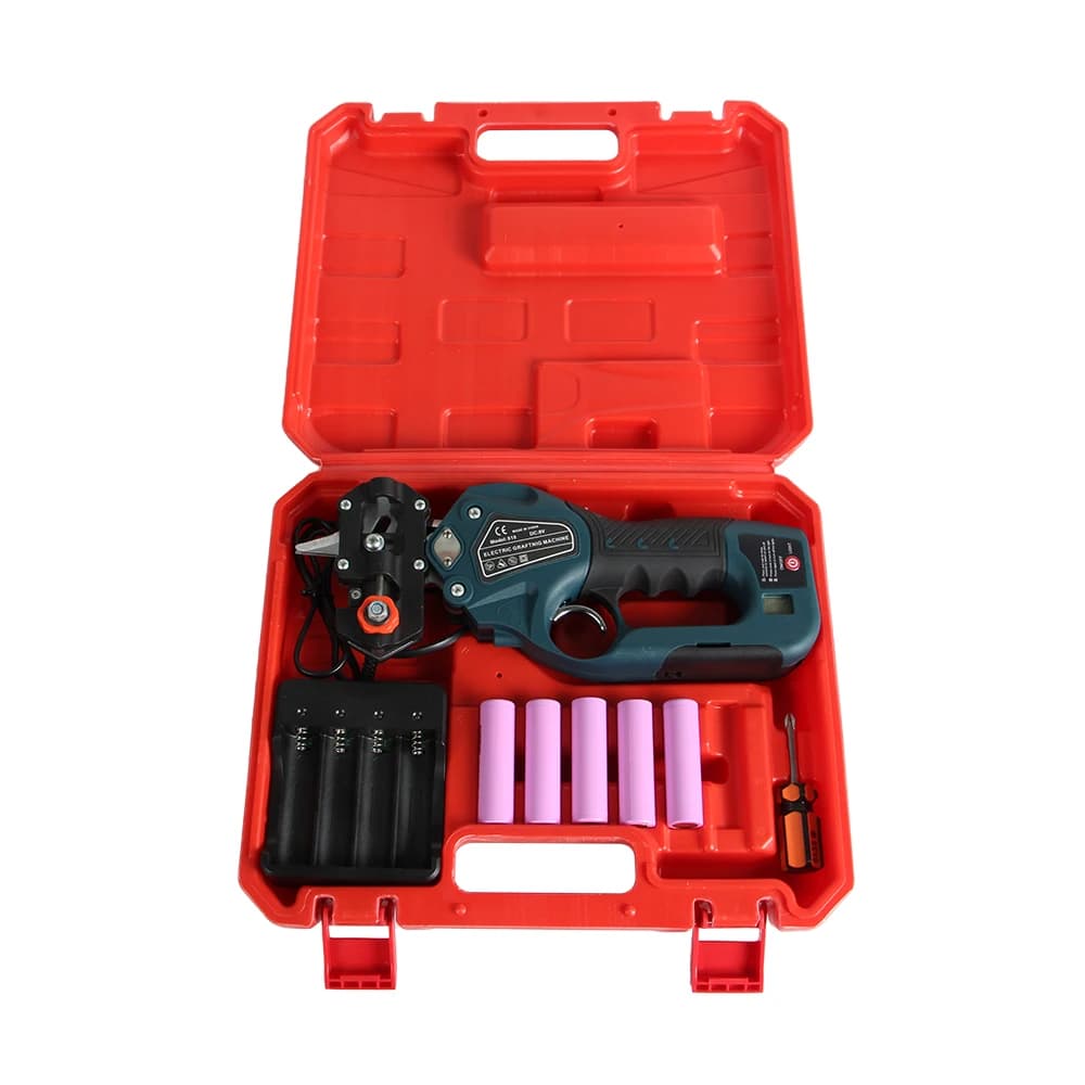 10MM 0.4" Cutting Diameter Electric Pruning Shears Grafting Machine Tool Cordless Pruning Machine With 8V Lithium Battery