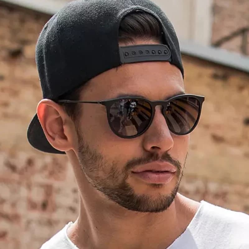 Round Cat Eye Sunglasses Vintage Mirror Lens UV400 Mixed Frame Eyewear Unisex Driving Road Trip Shades