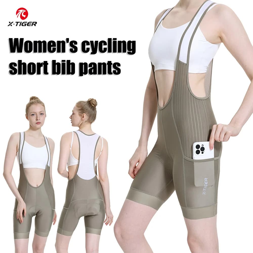 X-TIGER women's cycling shorts with UV protection, 5D thick padding, for mountain bike and road bike, summer cycling shorts