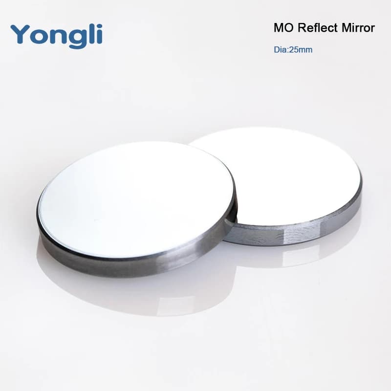 Yongli Laser Mirror CO2 Dia25mm Reflective Mirror Mo Laser Lense CO2 for Laser Engraving Machine CO2