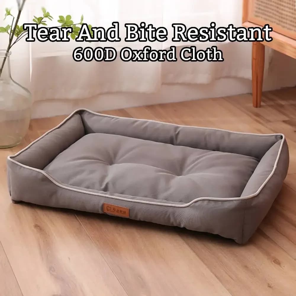 Letto di lusso per cani Resistente ai graffi Resistente all'usura Impermeabile Cuscino invernale Pet Cat Nest Cuscino per cani Morbido divano ad alto rimbalzo