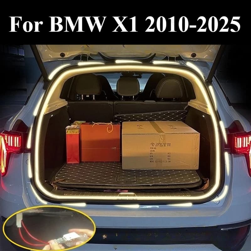Per BMW X1 2010-2025 bagagliaio posteriore per auto illumina striscia LED illuminazione accessori flessibili impermeabili