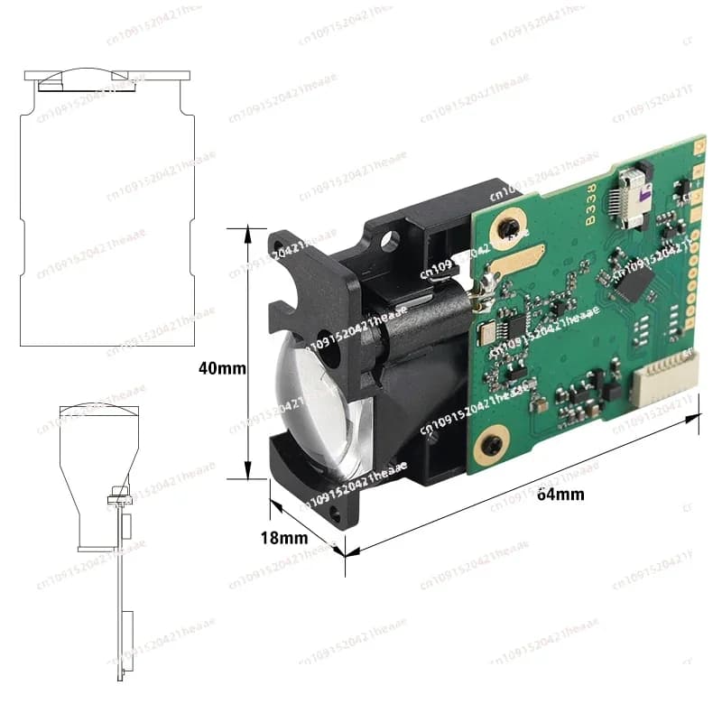 Adatto per modulo sensore di distanza Protocollo RS232 Trasmissione wireless Bluetooth Sensore di misurazione della distanza ottica