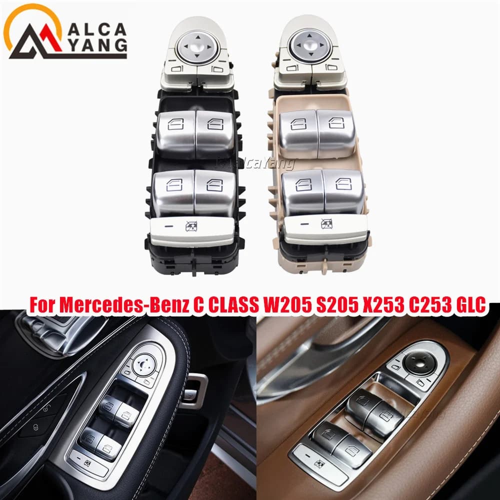 A2139050000 Interruttore alzacristallo elettrico luce arancione per Benz Classe C W205 W213 W253 GLC200 GLC220 GLC250 GLC300 GLC350 E250 2139050000