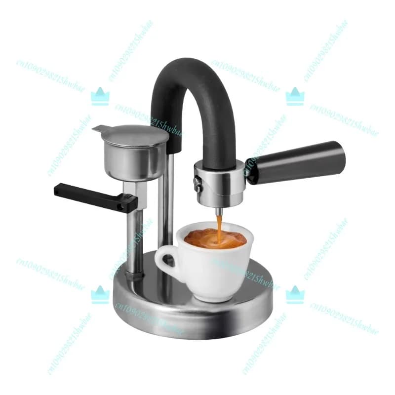 Caffettiera Elettrica in Acciaio Inox per Moka, per Casa e Ufficio, Percolatore per Campeggio e Cucina all'Aperto