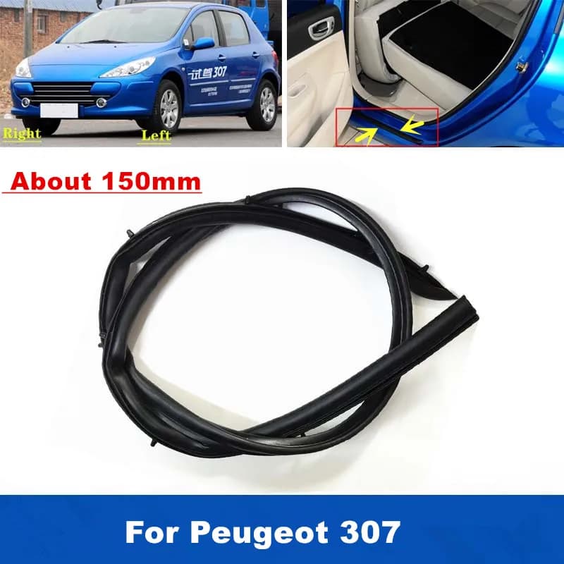 Guarnizione inferiore durevole per porta automatica da 1 pezzo per Peugeot 307 Guarnizione davanzale laterale circa 150 mm