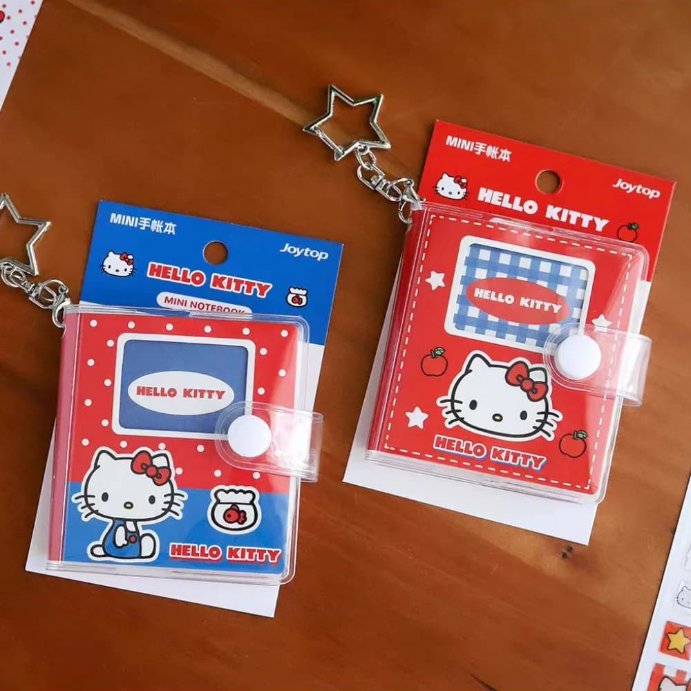 Genuine Sanrio Mini Notebook Hello Kitty Portable Pocket Planner For Backpack Decor Instant Note Taking Cartoon Stationery Gifts