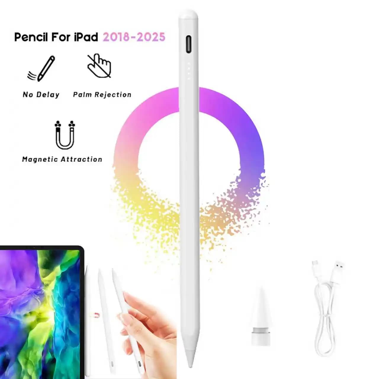 Per Apple Pencil Pro Touch Pen Caneta iPad 2018 2025 11 12 Mini iPad Air M2 M3 M4 3rd 4-11th Tablet Stilo USB Tipo C Ricarica