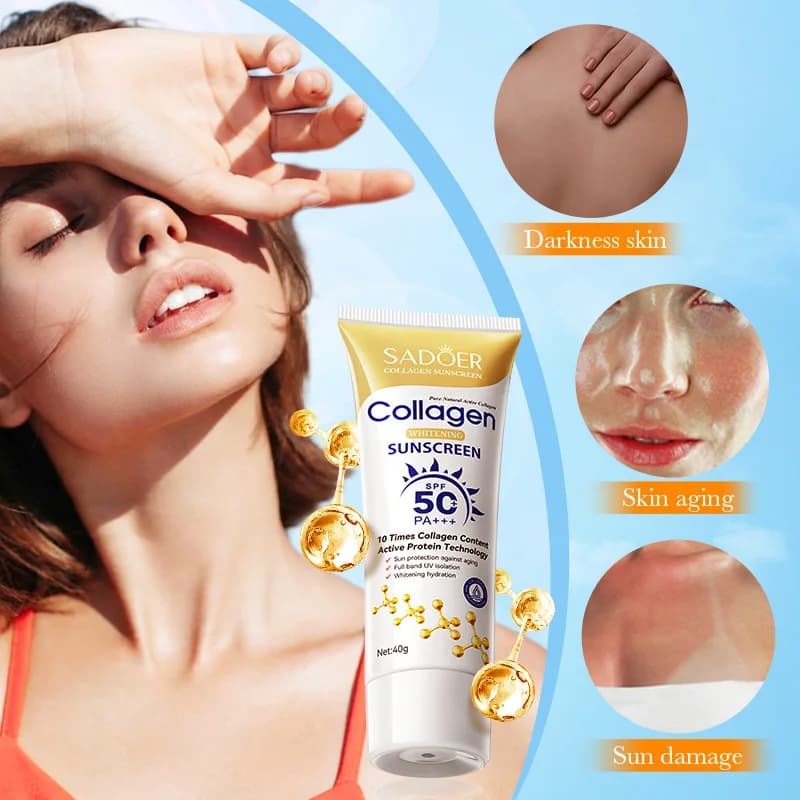 SADOER Facial Body Sunscreen SPF50 SPF90++++ Anti Sun UV Protector Solar Skin Protective Sunblock Oil-Control Moisturizing Cream