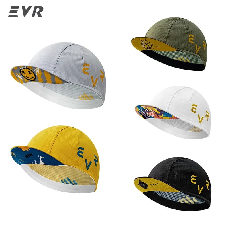 EVR Summer Cycling Cap Breathable Antiperspirant Brim Sun Protection Hat Road Bicycle Quick-drying Small Cap Helmet Lining Cap