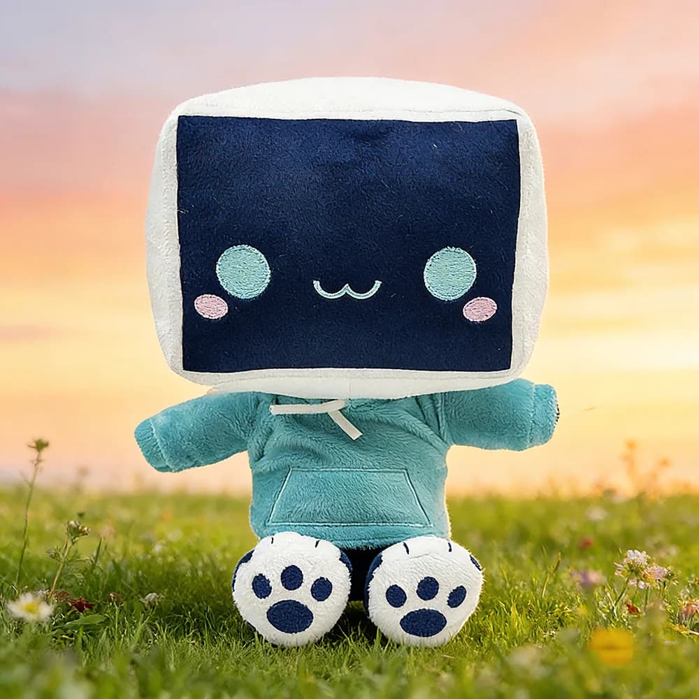 New 23cm Minbitt Sitting Plush Doll Soft Cute Toy for Game Room Desk Home Gift for Teens Kids Gamers - Birthday Christmas