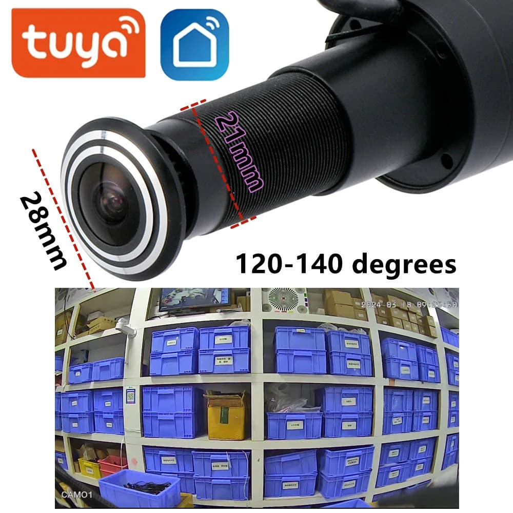 Tuya Wifi spioncino porta fotocamera eye 1080P 2.4G Smart Video Motion Detection Onvif Door Viewer supporto SD card Audio One Way Talk