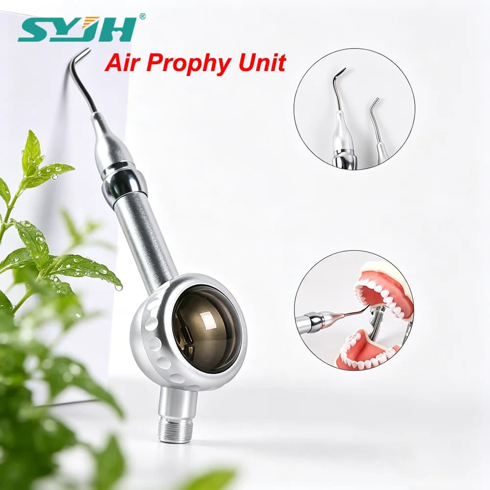 SYJH Dental Air Prophy Jet a 2 o 4 fori, Lucidatore a Flusso d'Aria in Metallo per Sbiancamento e Pulizia dei Denti, Unità ad Aria per Attrezzature Odontoiatriche