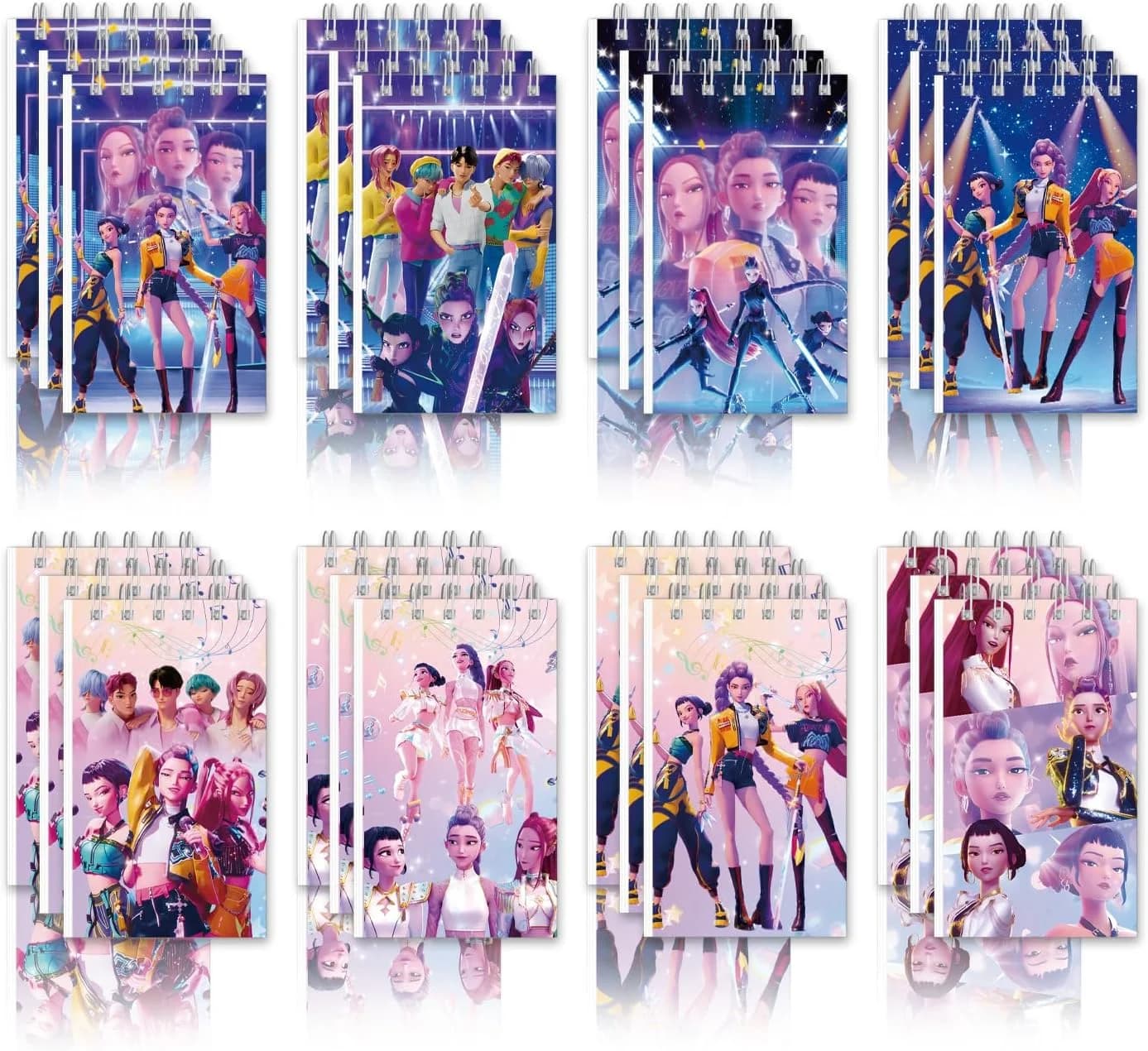 10 Pezzi Quaderni Kpop Demon Hunters con Motivi Anime, Forniture di Cancelleria per il Ritorno a Scuola, Regali 10*6cm