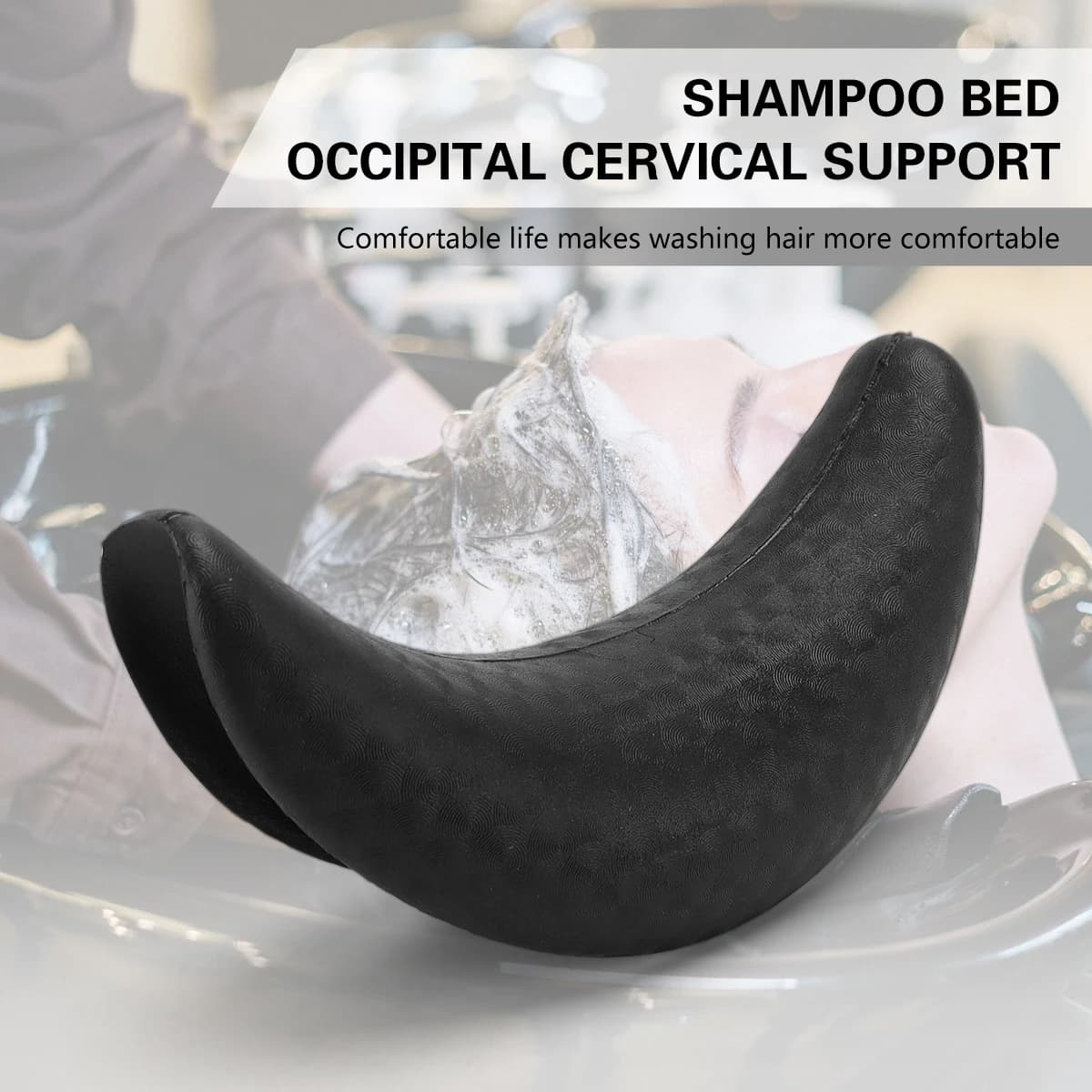Barbiere Silicone Lavaggio dei capelli Lavandino Cuscino Shampoo da salone Gel Cuscino per il collo Pulizia dei capelli Poggiatesta Cuscino Uso Shampoo Strumento