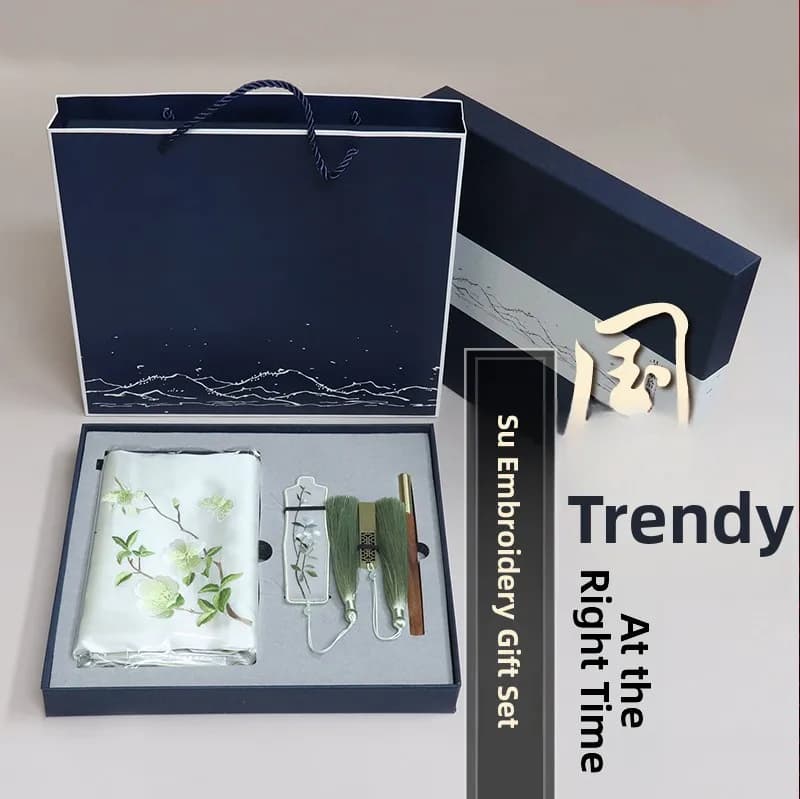 Creative Calligraphy Bookmarks Set Traditional Chinese Style Gift Box Teacher Student Gifts Cultural Creative Souvenir