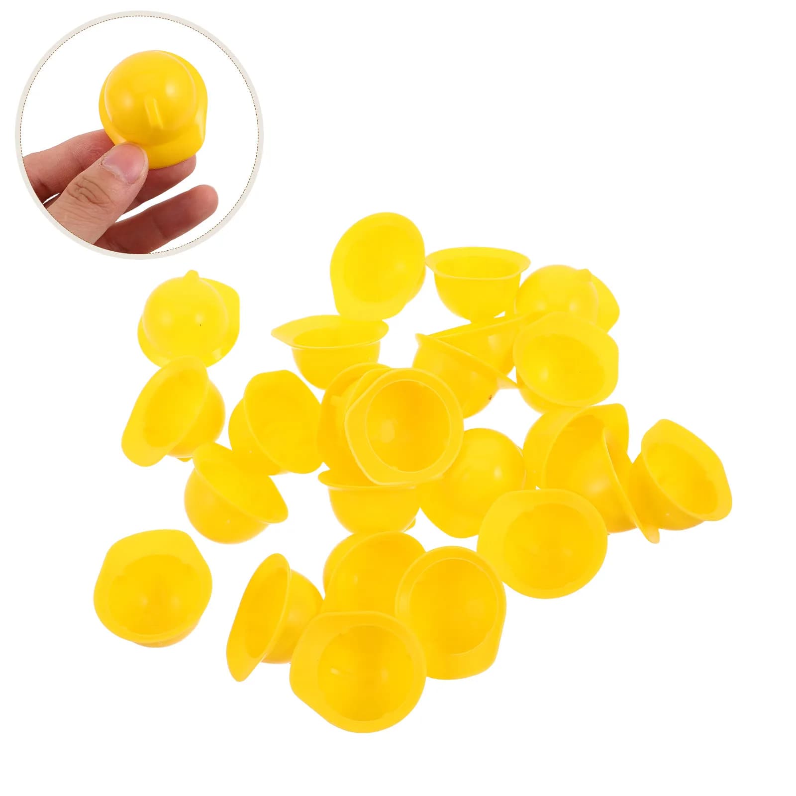 25 cappelli da costruzione in miniatura, leggeri, in plastica, per decorazioni per feste, a tema costruzione