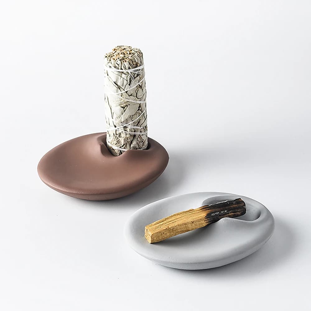 Stampo in silicone per porta incenso in cemento, bruciatore di cera per candele, artigianato Jesmonite fai da te, decorazioni per la casa, stampo per bastoncini di incenso in cemento