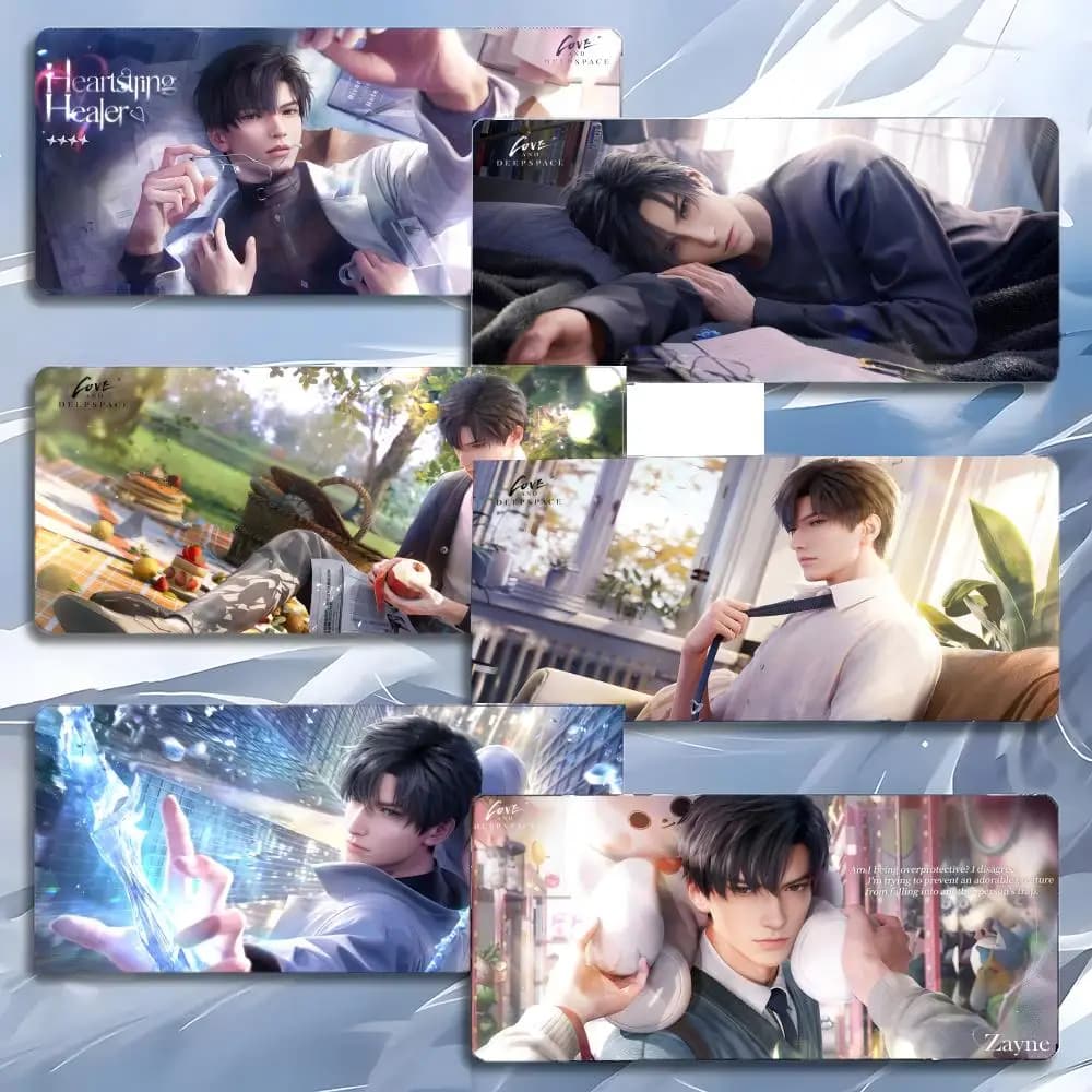 GameCharacter Charming Love And Deepspace Rafayel Mouse Pad Tappetino per mouse grande da gioco LockEdge Tappetino da scrivania per PC ispessito