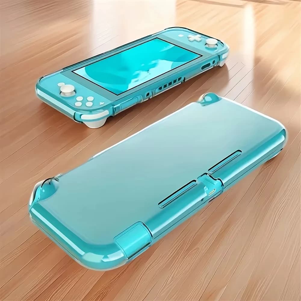 Custodia in TPU trasparente antiurto per Nintendo Switch Lite, compatibile con la console di gioco Nintendo Switch Lite