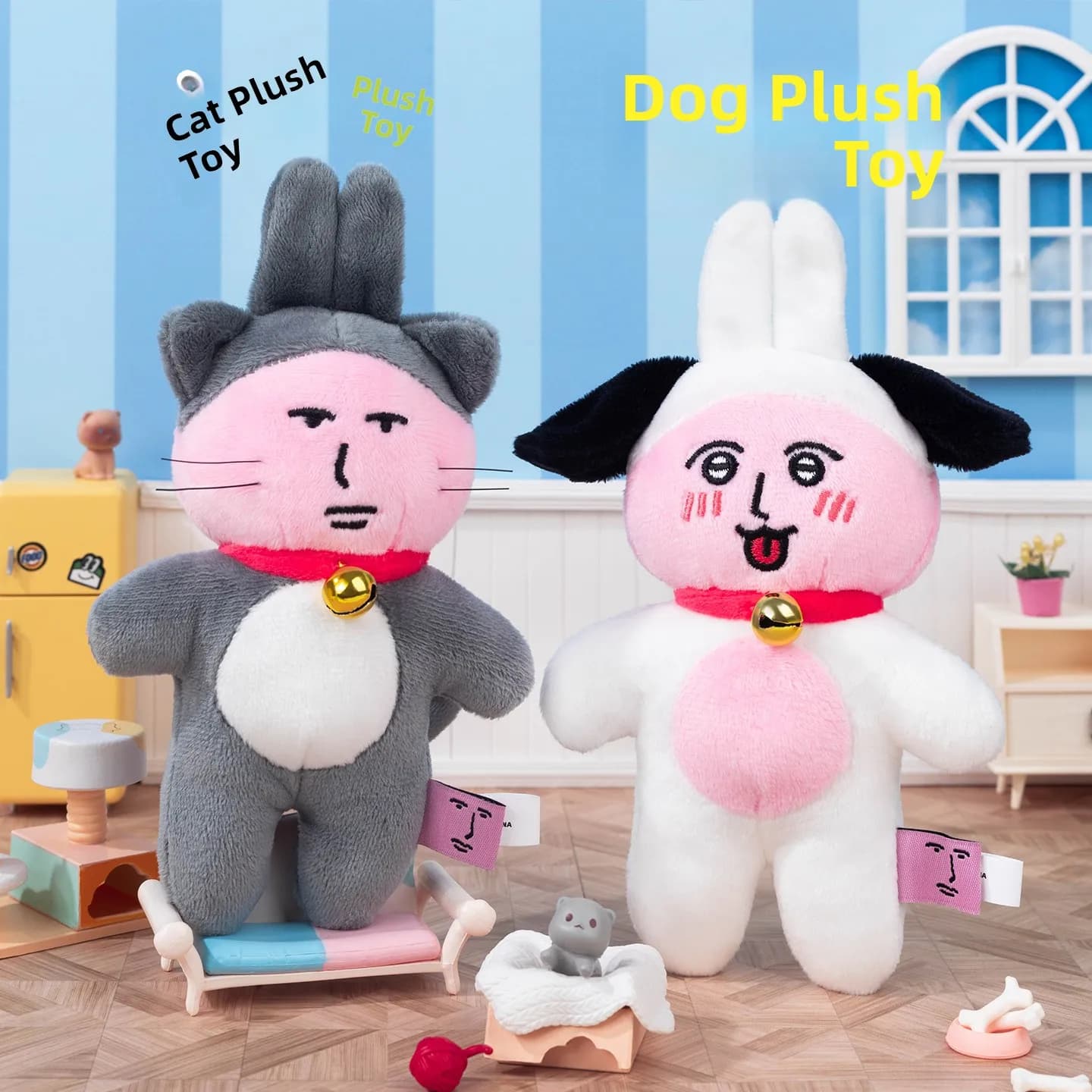 Peluche a Forma di Coniglio Rosa, Ciondolo per Borsa, Regalo di Compleanno, Morbido Giocattolo Imbottito in Fibra di Poliestere per Ragazze