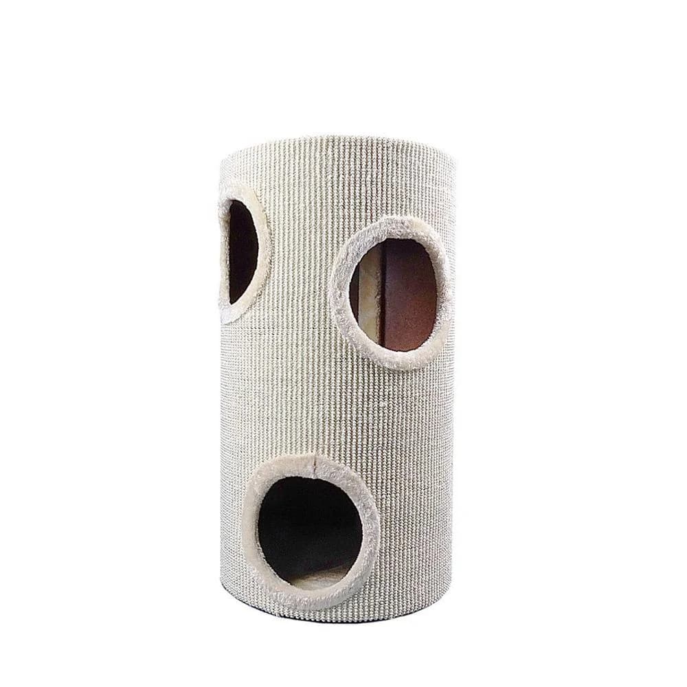 Pavimenti per mobili per gatti all'ingrosso Kitty Tree Cave House Cat Scratching Barrel