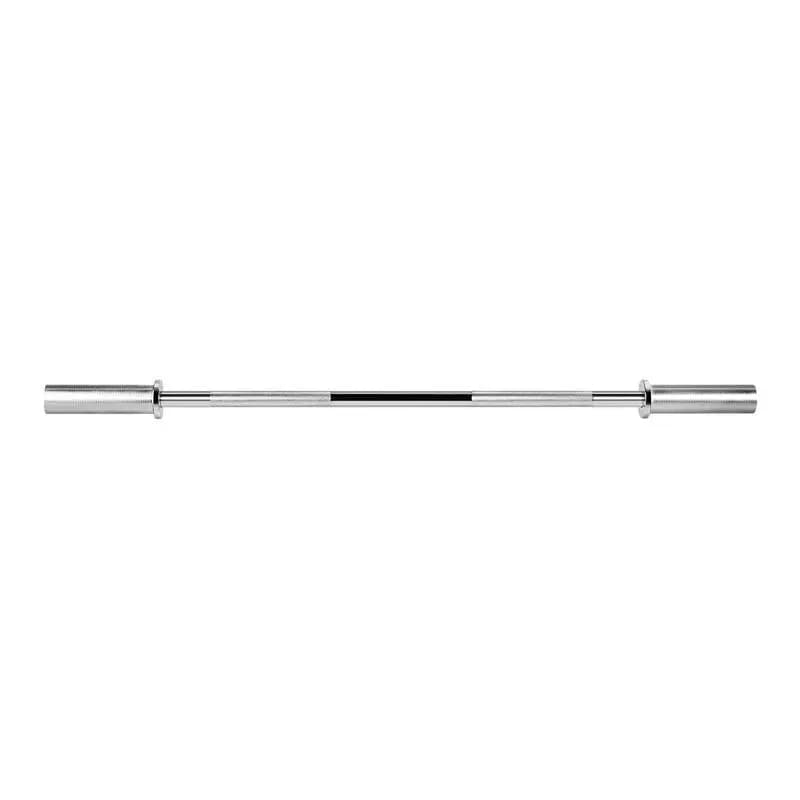 120 cm chrome-plated barbell with knurled grip for strength training, weightlifting, squats, deadlifts, bench presses; barbell for 5 cm weight plates with a 227 kg load capacity