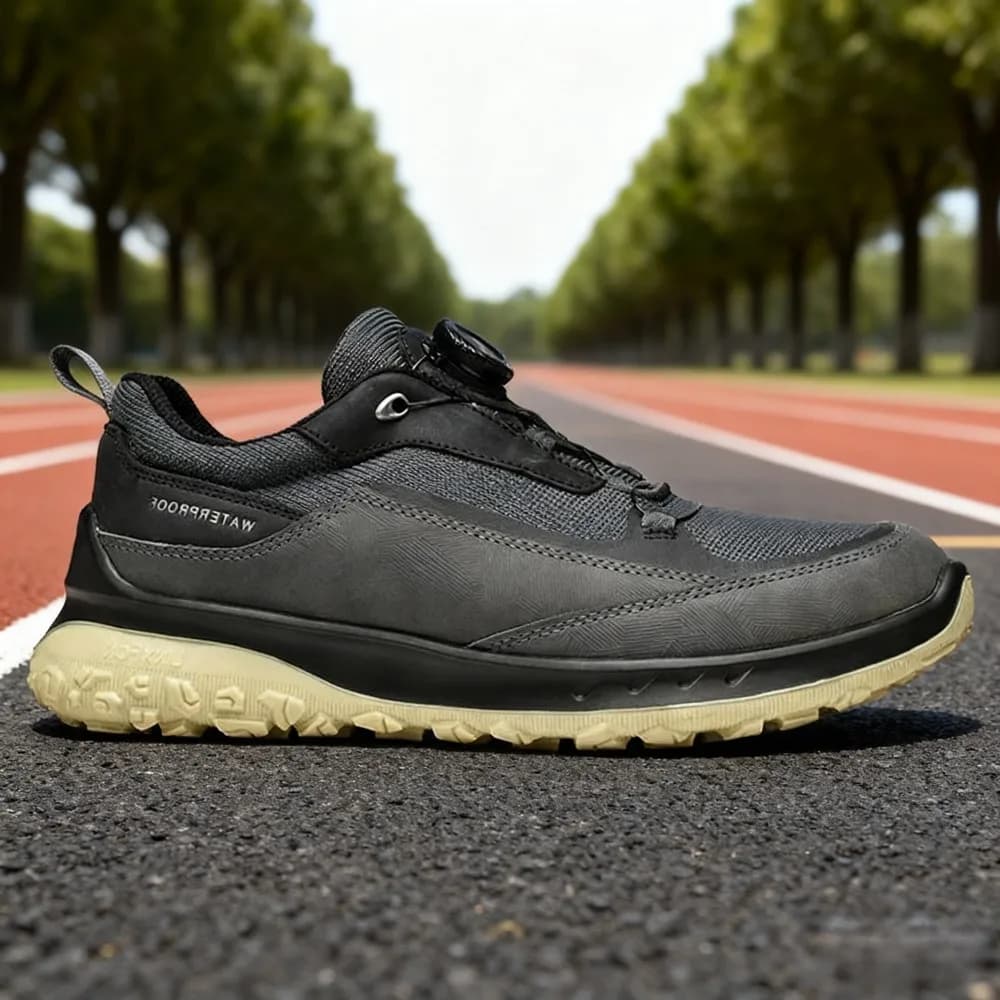 Scarpe da Corsa Uomo di Lusso con Bottone Girevole, Mocassini Sportivi da Esterno per Camminata, Arrampicata, Campeggio, Caccia, Sneaker Eleganti da Strada