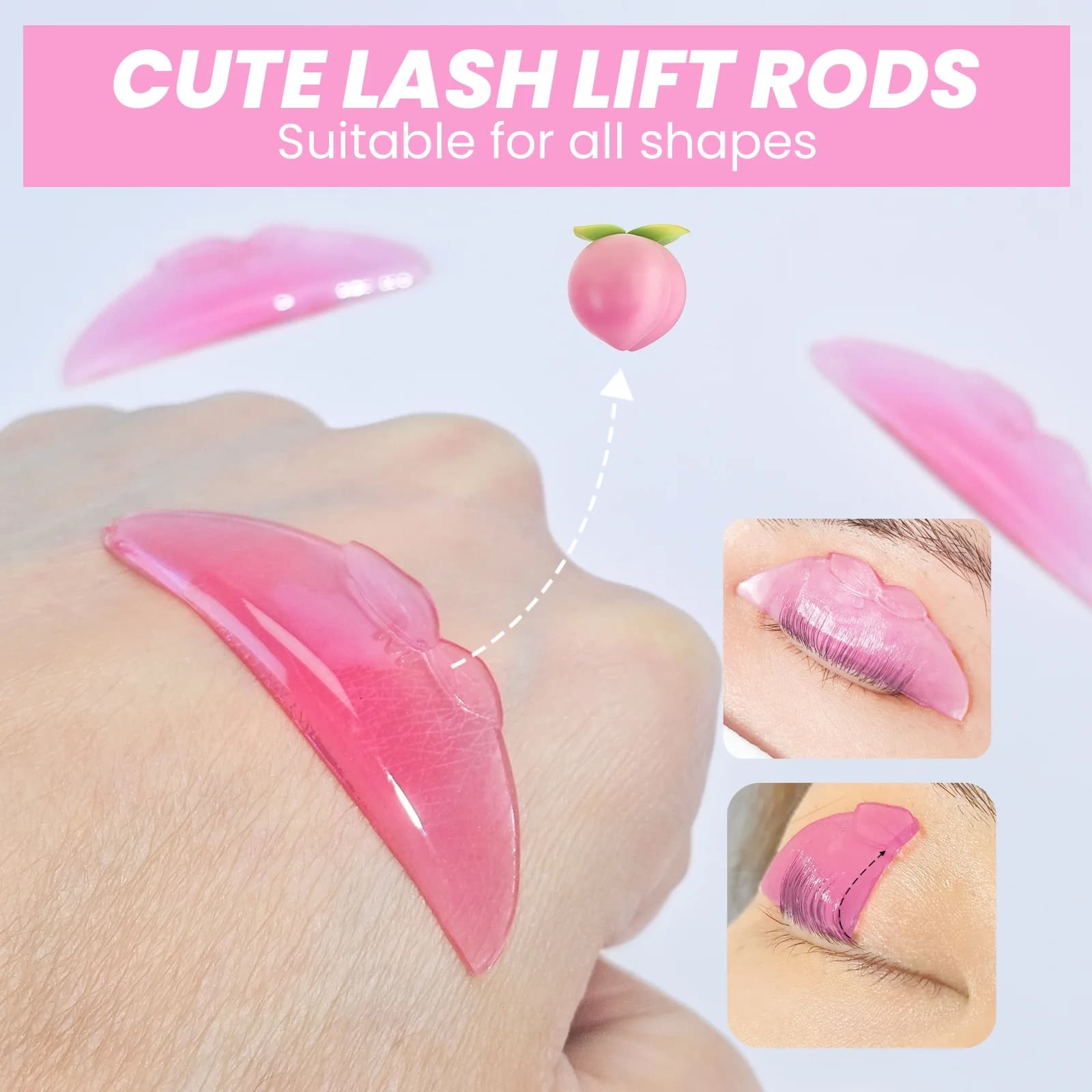 PERMANIA NEW L Curl Silicone Eyelash Perm Pads Lashes Rods Shield Lifting 3D Eyelash Curler Accessories Applicator Makeup Tool