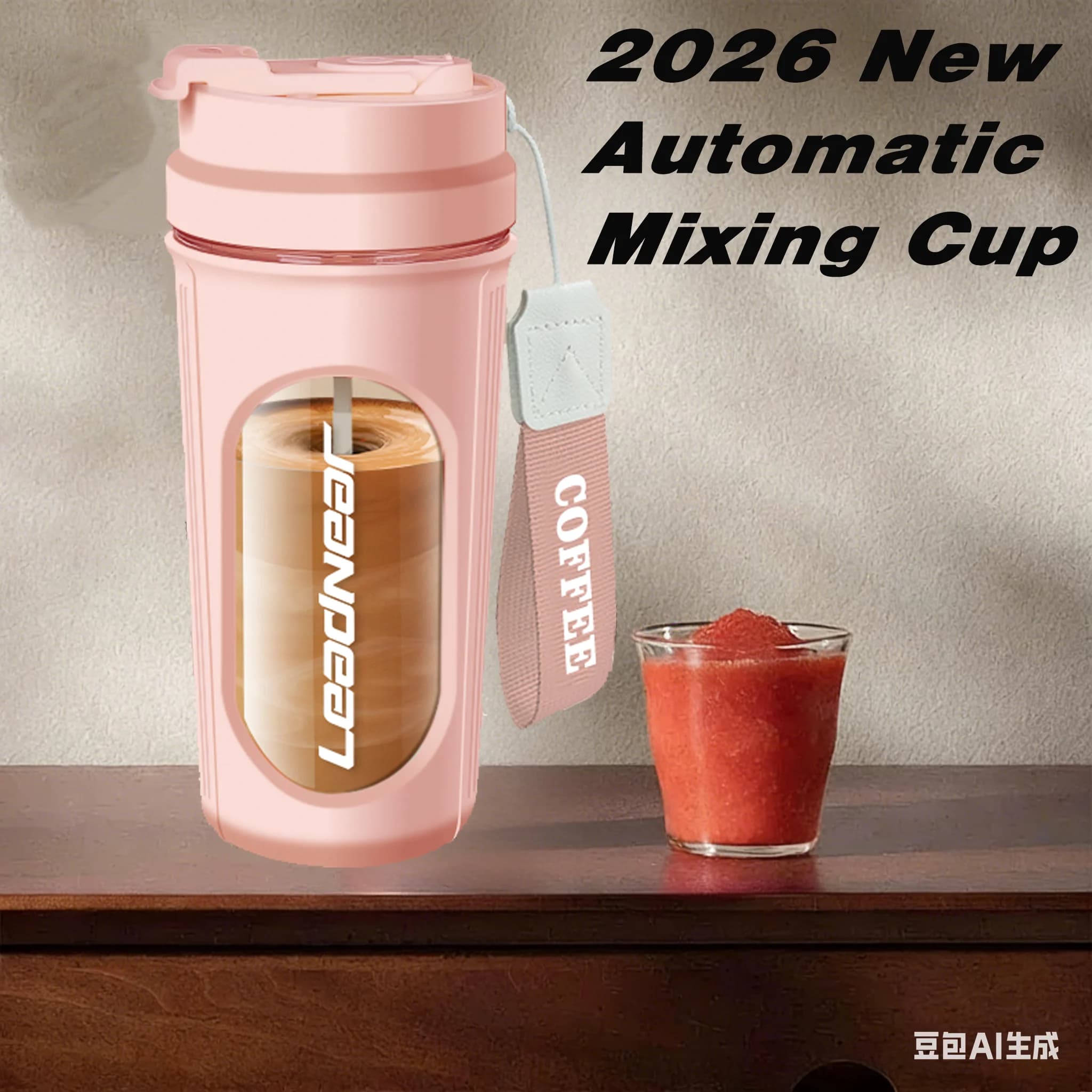 Nuovo 2026 Borraccia Elettrica per Proteine, Frullatore Portatile Ricaricabile, Tazza Automatica Auto-Miscelante 450ml, Bicchieri per Fitness