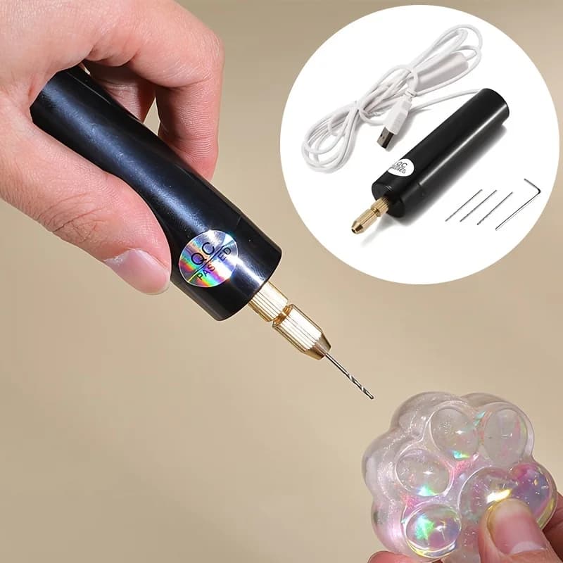Mini trapano elettrico kit USB ricaricabile utensile rotante per incisione intaglio lucidatura 0,7-1,2 mm precisione gioielli lavorazione del legno
