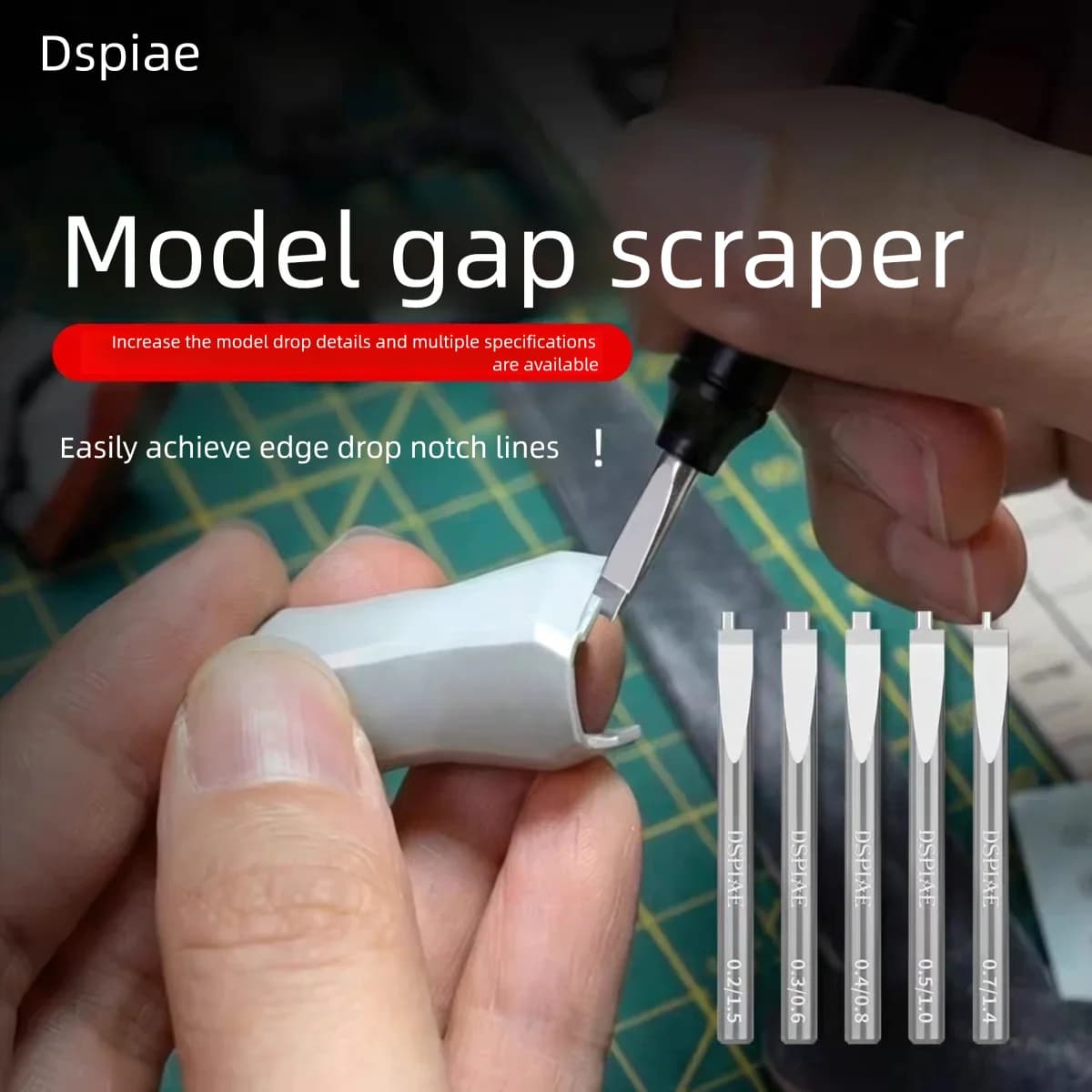 DSPIAE Set di Scalpelli e Raschietti per Modellismo, Strumenti di Precisione per Incisione e Modellazione, Kit per Hobby Fai-da-Te