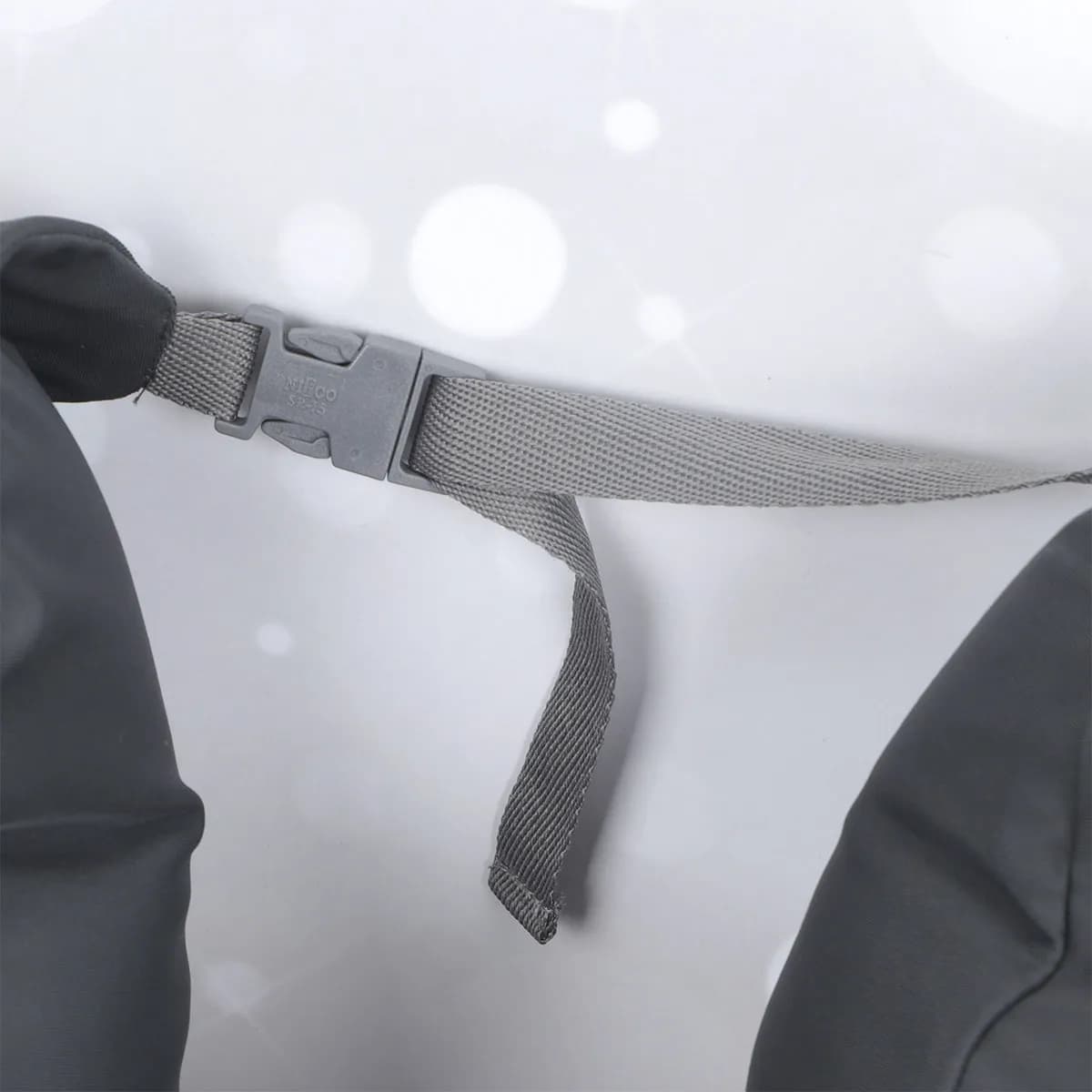 Grey U Shape Neck Pillow Travel Cushion Support for Shoulder Back Head Multi Function Waist Relief Comfortable Lightweight