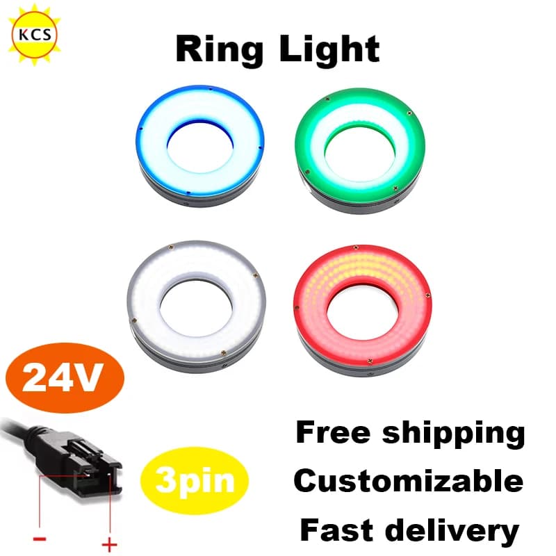 KCS Sorgente luminosa ad anello Luce ad anello a LED Visione artificiale Anello di lavoro a LED Diametro esterno 30-70 Ispezione di componenti elettronici