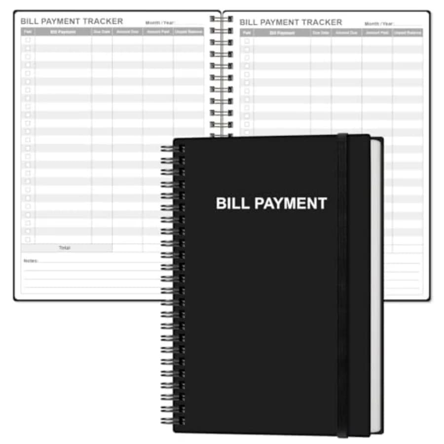 Quaderno per Gestione Fatture - Organizzatore e Pianificatore Mensile per Budget Personale e Lista di Controllo Pagamenti Finanziari 8.5
