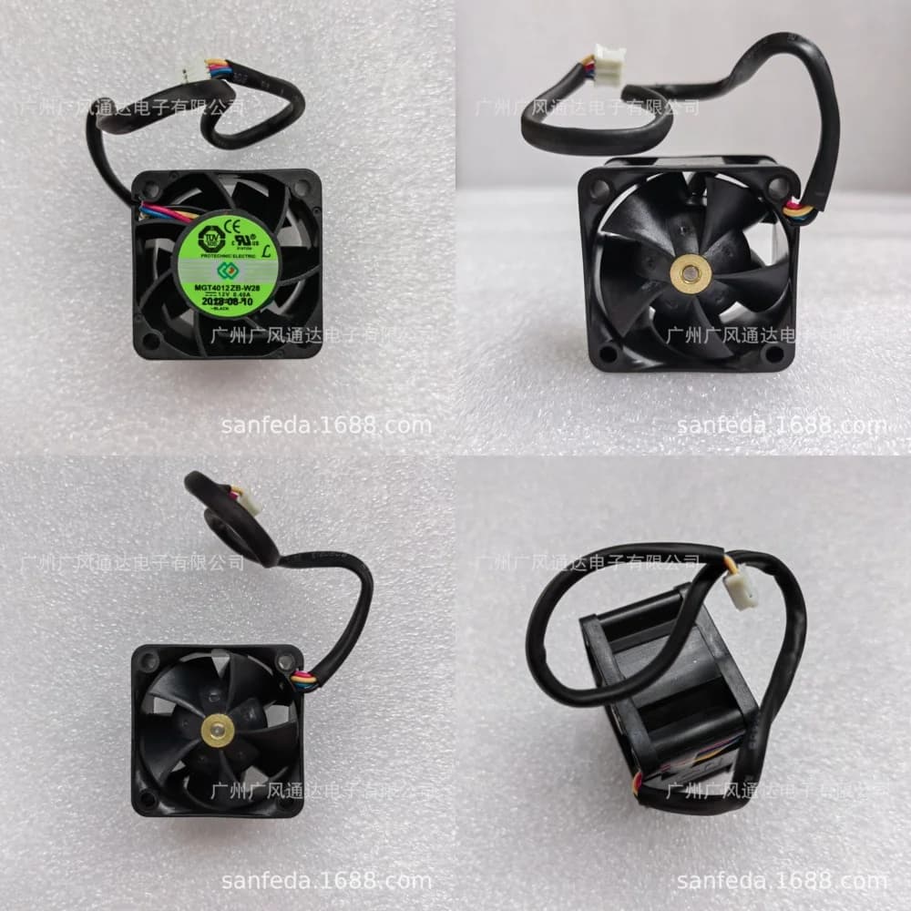 Ventola di Raffreddamento DC ad Alto Flusso d'Aria 12V 0.40A 40x40x12mm per Dissipazione del Calore di Alimentatori PC Portatili 4028 MGT4012ZB-W28