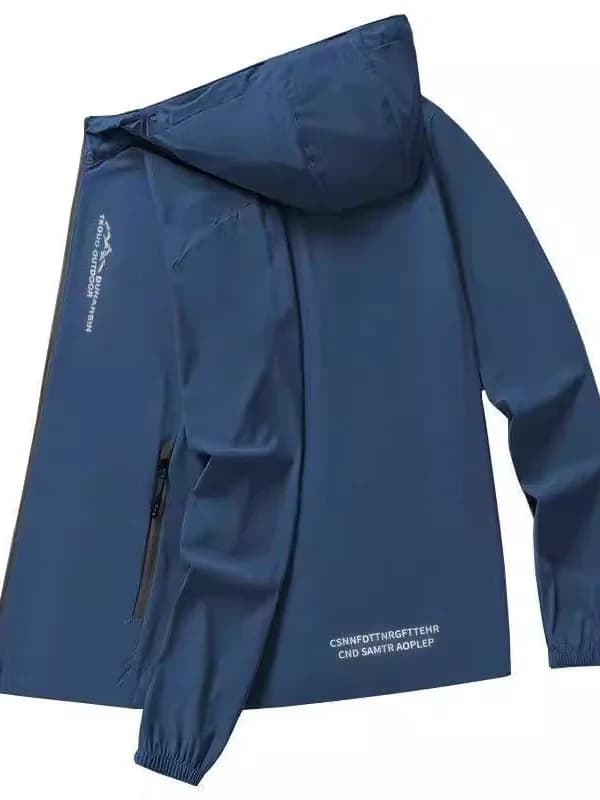 Men's Summer Outdoor UPF50 plus Size Ultra-Thin Ice Silk Sun Protection Clothing Loose Fit Fashionable Lightweight Jacket