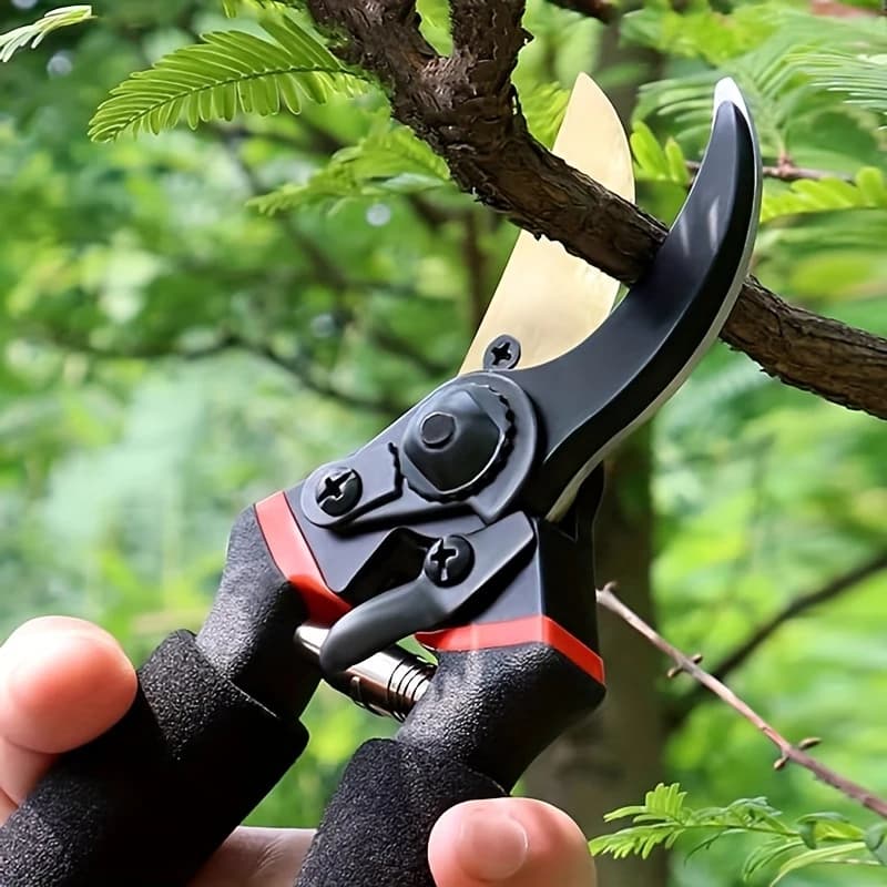 8.5" Professional Titanium Bypass Pruning Shears (T13)- Super Sharp Premium Garden Shears, Pruning Shears For Gardening, Garden