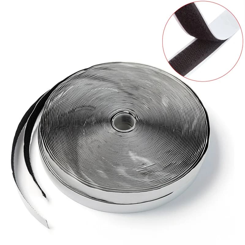 Nastro Adesivo Autoadesivo Forte da 20-50MM di Larghezza, 1/3/5M, con Ganci e Anelli in Nylon Magico, con Colla per Fai da Te e Artigianato